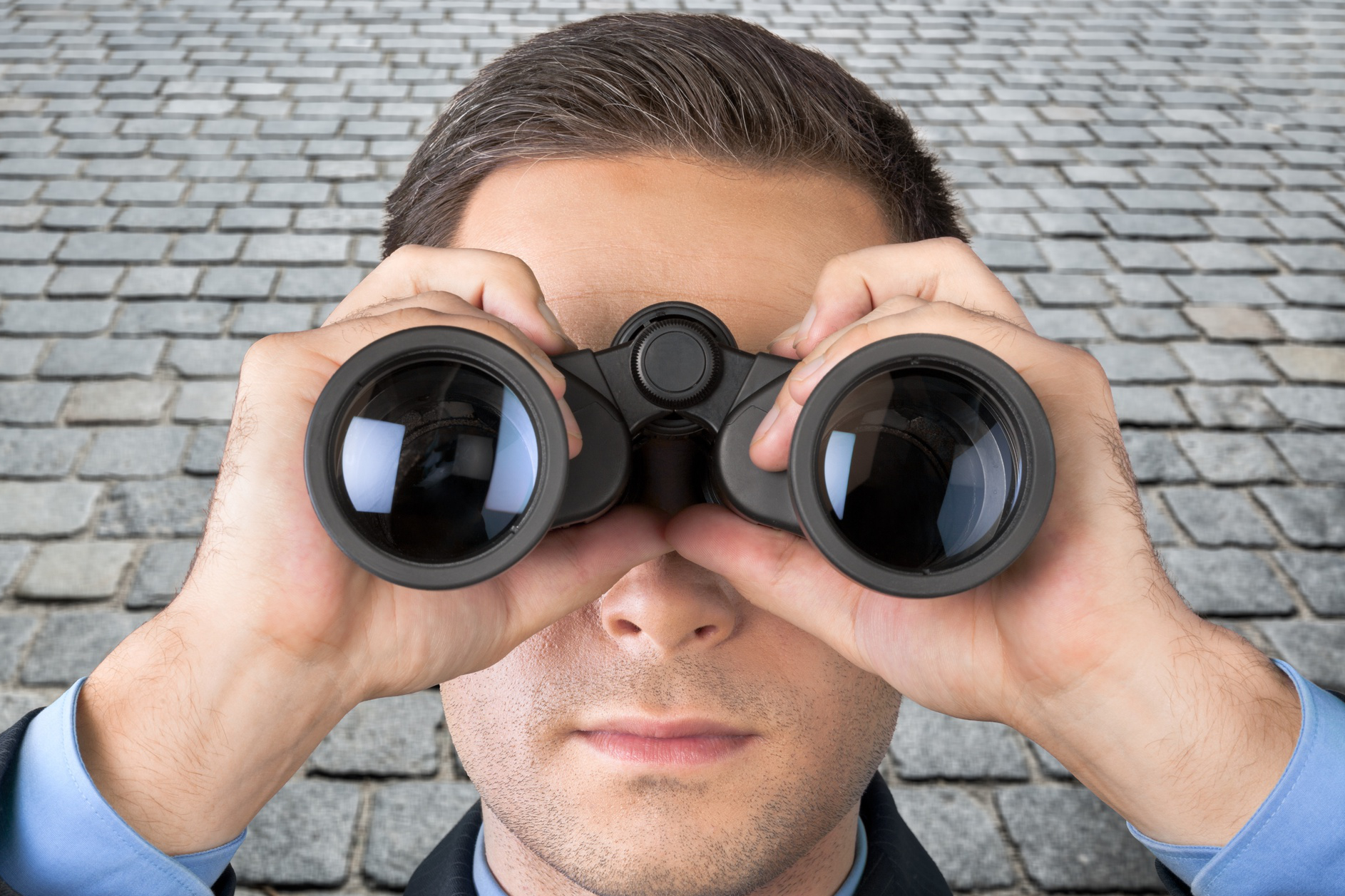 Weitsicht mit Fernglas